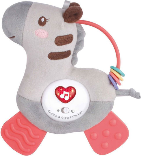 Luna Pendant Toy for Stroller and Car with Music and Teether Giraffe Grey for 6++ Months