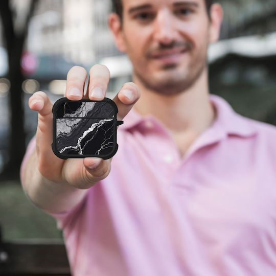 Sonique Marble Series Θήκη Σιλικόνης σε Μαύρο χρώμα για Apple AirPods 4