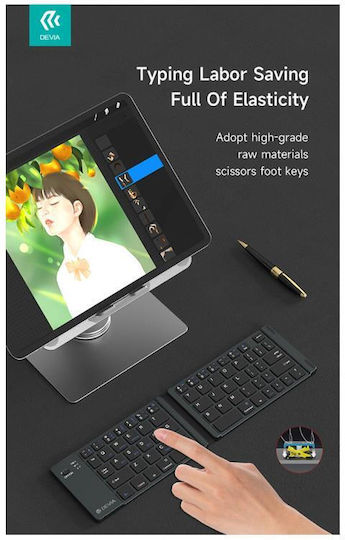 Devia Lingo Wireless Bluetooth Keyboard Only for Tablet International English Gray