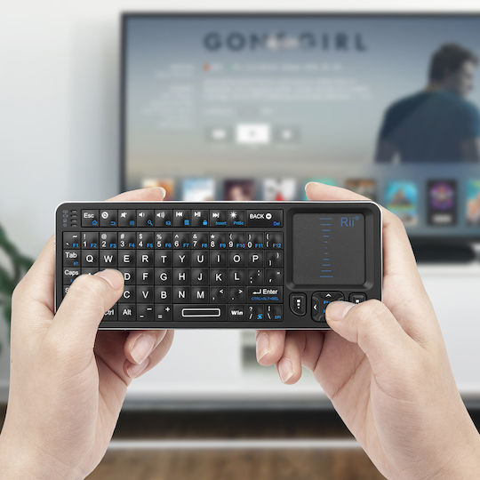 Riitek RT-MWK06 Kabellos Tastatur mit Touchpad Englisch US