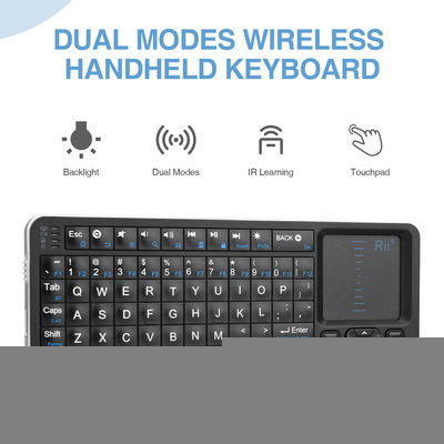 Riitek RT-MWK06 Kabellos Tastatur mit Touchpad Englisch US
