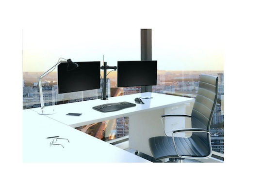 Kensington SmartFit Ergo Stand Desk Mounted for 2 Monitors up to 32" with Arm