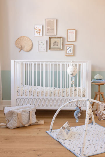 Cam Cam Copenhagen Hanging Baby Toy for Cot and Stroller with Music Sea Garden for Newborns