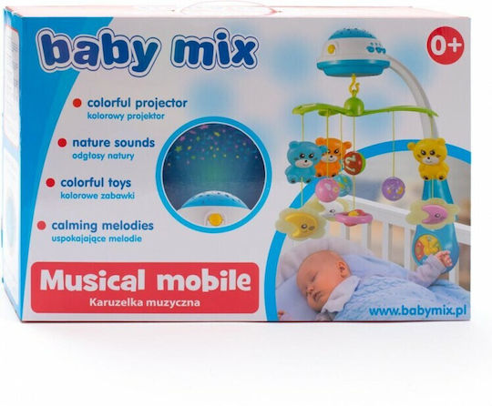 BabyMix Mobile for Cot with Music and Projector for 0++ Months