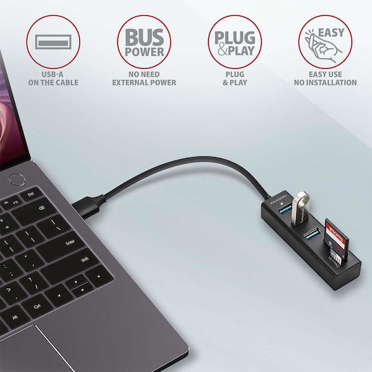 Axagon Hub 10 Porturi USB 3.2 cu Conectare USB-A