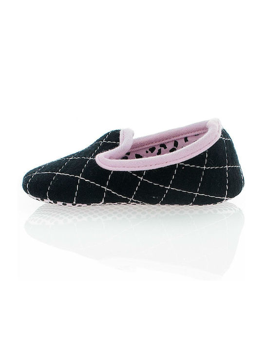 Brums Soft-Sole Shoe Pantofola Felpina 153belp001-290 Black Girl