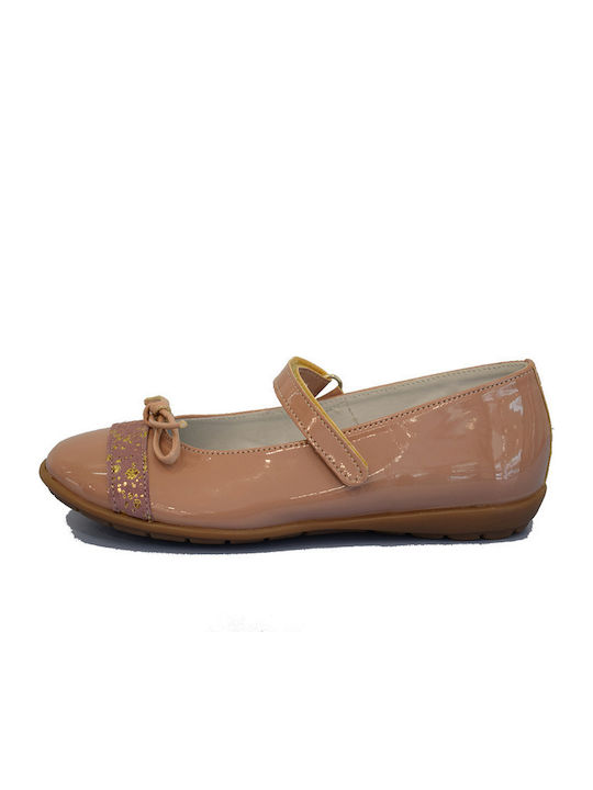 Ricco Mondo 1718 Бежови Детски Балетни Обувки