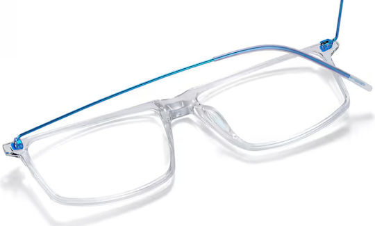 Lool Caplet Transparent Men's Acetate Prescription Eyeglass Frame CLBL