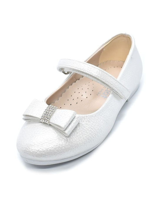 Kids Anatomic Ballerinas with Hoop & Loop Closure Beige