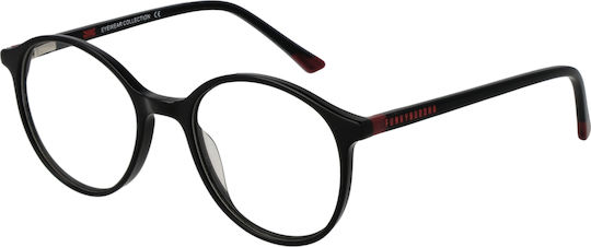 Centrostyle Women's Acetate Prescription Eyeglass Frame Black 47001