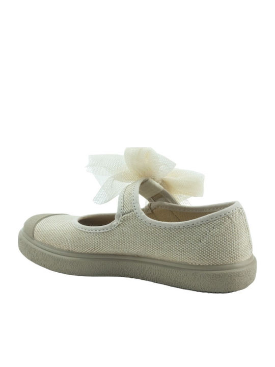 Vulladi Kids Ballerinas with Hoop & Loop Closure Gray