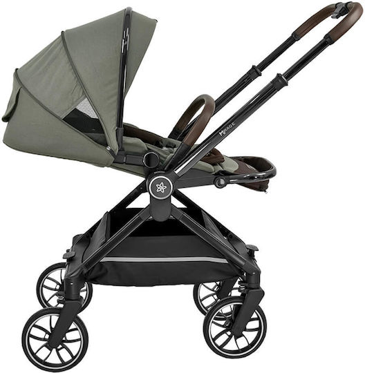Bebe Stars Mirage Ρυθμιζόμενο Καρότσι 2 σε 1 Kατάλληλο για Nεογέννητο Olive