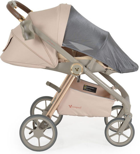 Cangaroo Unique Adjustable 3 in 1 Baby Stroller Suitable for Newborn Macadamia Beige
