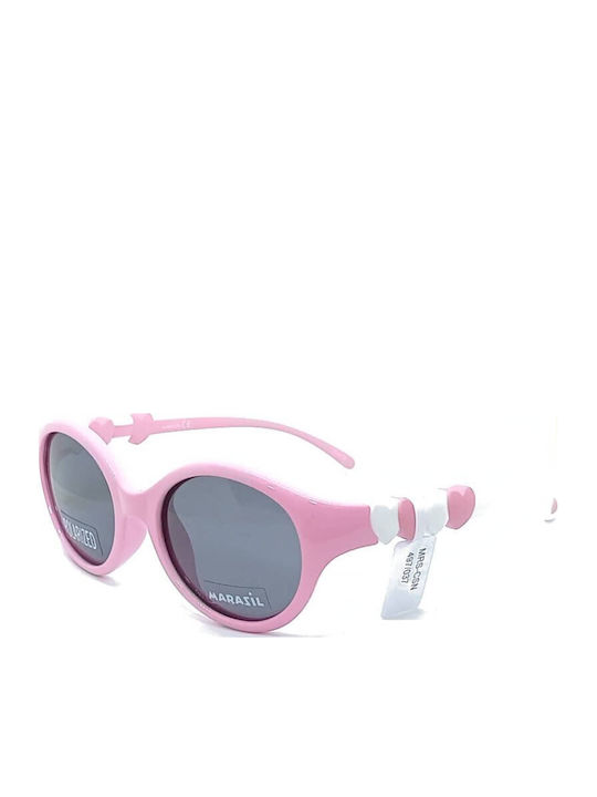 Marasil Runde Kinder-Sonnenbrillen Rosa