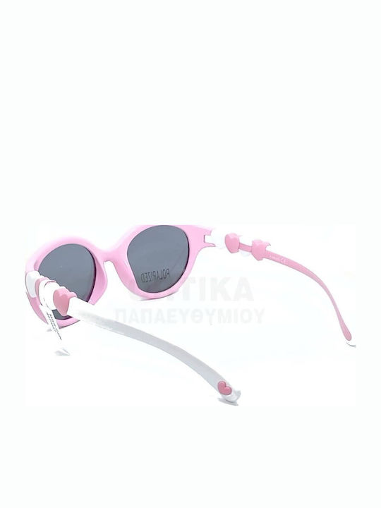 Marasil Runde Kinder-Sonnenbrillen Rosa