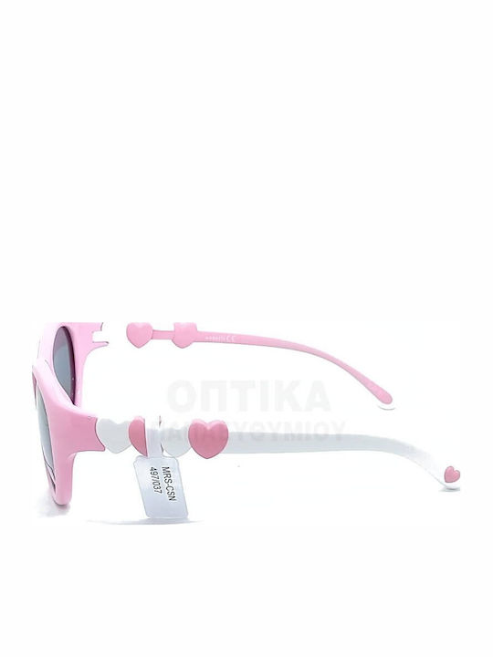 Marasil Runde Kinder-Sonnenbrillen Rosa