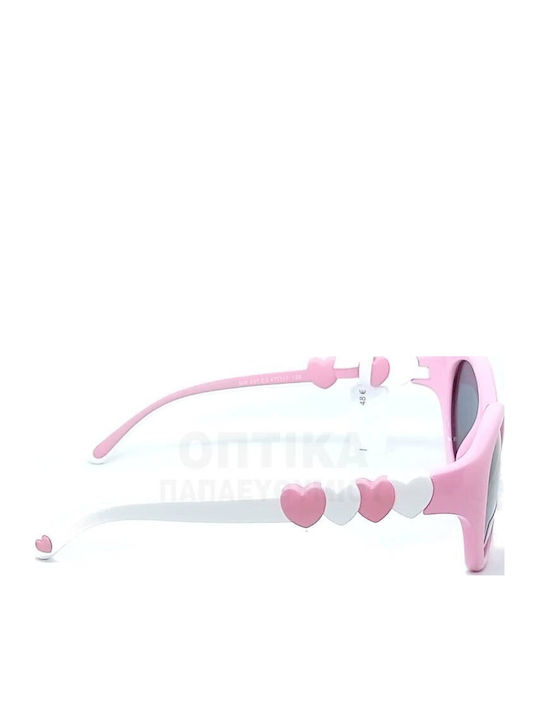 Marasil Runde Kinder-Sonnenbrillen Rosa