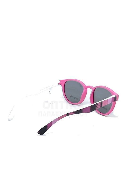 Marasil Στρογγυλά Παιδικά Γυαλιά Ηλίου με Polarized Φακό Ροζ