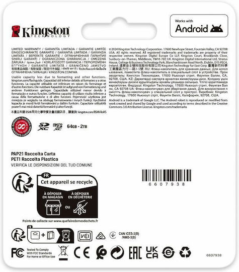 Kingston Canvas Go Plus microSDXC 64GB Clasa 10 cu adaptor