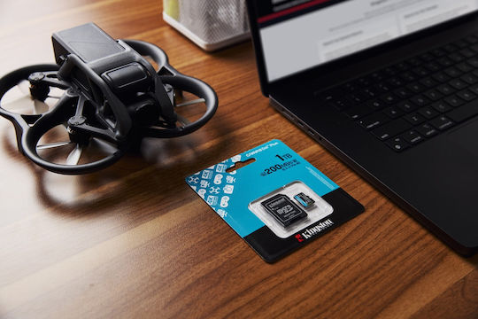 Kingston Canvas Go Plus microSDXC 1TB U3 V30 UHS-I 200MB/s с адаптер