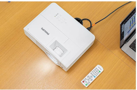 Philips ProPix 650 PRX650/INT 3D Projektor DLP HD Normale Lampe mit Eingebauten Lautsprechern Weiß