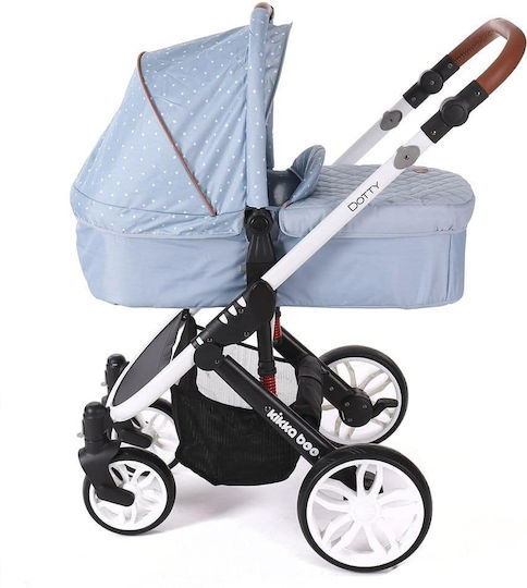 Kikka Boo Dotty Verstellbar 3 in 1 Baby Kinderwagen Geeignet für Neugeborene Blau 16.7kg