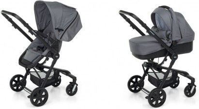 Foppapedretti Up3 Adjustable 2 in 1 Baby Stroller Suitable for Newborn Titanio 12kg