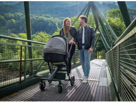 Foppapedretti Up3 Adjustable 2 in 1 Baby Stroller Suitable for Newborn Titanio 12kg