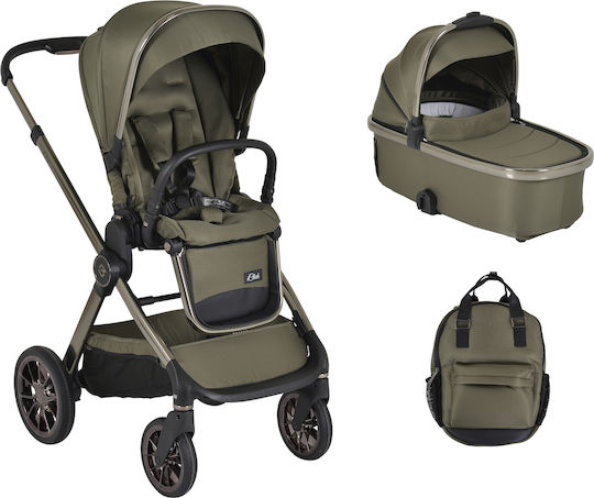 Cangaroo iClick Бебешка количка 3 в 1 Зелен