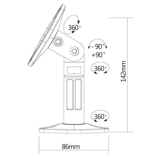 Tele PA Speaker Wall Mount in Black Color