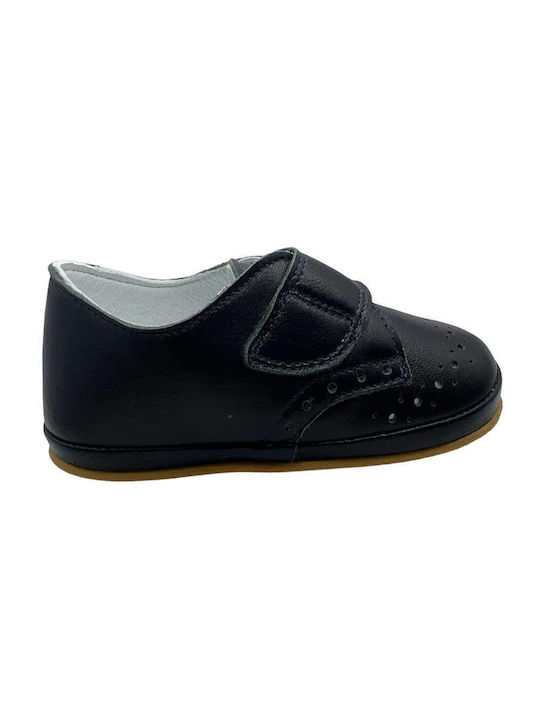 IQ Shoes Детски мокасини от кожа Черни