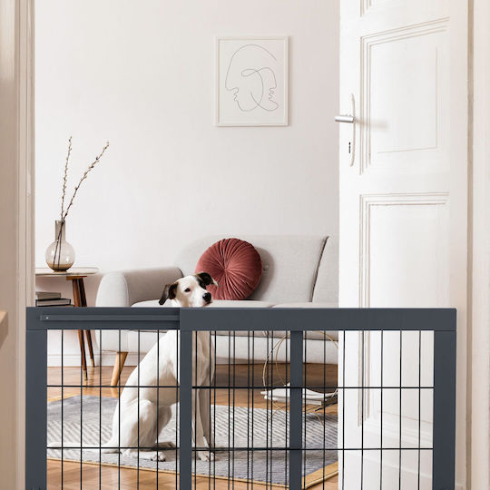Relaxdays Ușă de siguranță în Culoare Gri 70x56cm 1buc