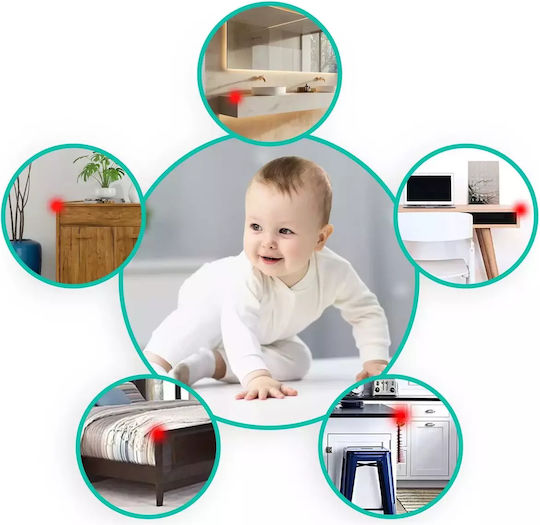 Ricokids Colț de protecție cu autocolant din Plastic 10buc