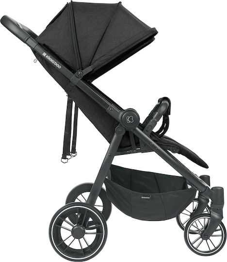 Kikka Boo Happy 2 Verstellbar Doppelter Kinderwagen Geeignet für Neugeborene Schwarz