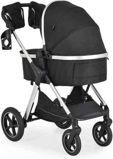 Moni Alina Verstellbar 3 in 1 Baby Kinderwagen Geeignet für Neugeborene Black Onyx