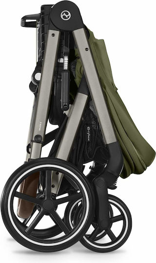 Cybex Balios S LUX Adjustable Baby Stroller Suitable for Newborn Moss Green / Taupe Frame 11.7kg