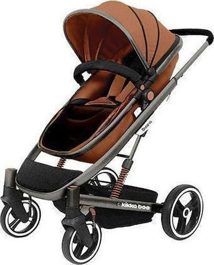 Kikka Boo Divaina Καρότσι 2 σε 1 Kατάλληλο για Nεογέννητο Brown 12kg