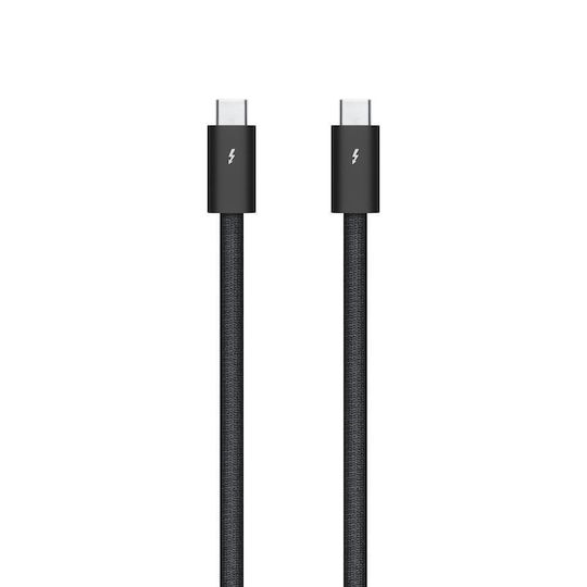 Apple Braided Thunderbolt Cable 240W Μαύρο 1m (MC9C4ZM/A)