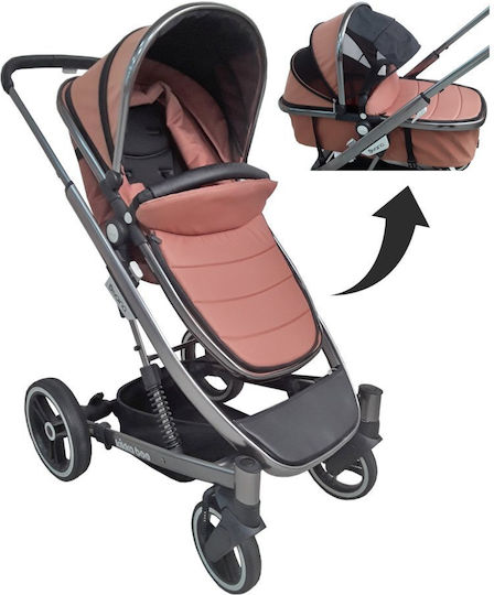 Kikka Boo Divaina Καρότσι 3 σε 1 Brown 60206520007