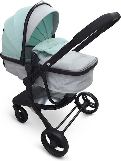 Beboulino Aveiro Бебешка количка 3 в 1 Grey Mint