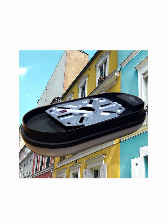 Elvhx Επιτοίχια Χελώνα Εξωτερική LED IP65 16W με Ψυχρό Λευκό Φως
