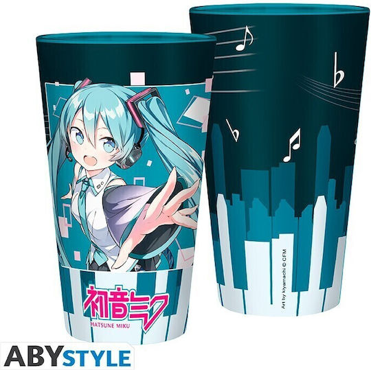 Abysse Vocaloid Hatsune Miku Pahar pentru apa din Sticlă 400ml