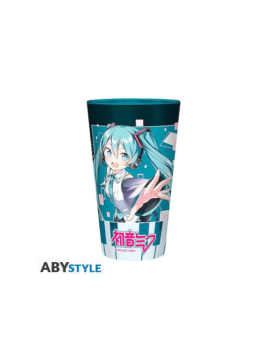 Abysse Vocaloid Hatsune Miku Glass Water made of Glass 400ml