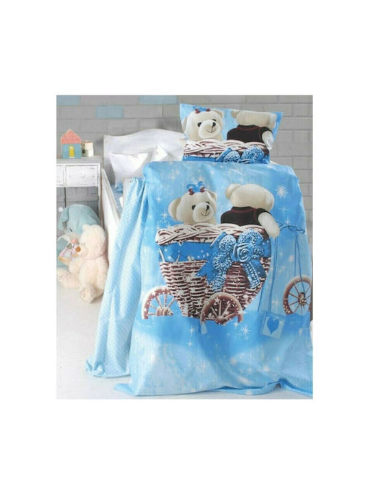 Beboulino Baby Duvet Cover Dream Light Blue 110x150cm