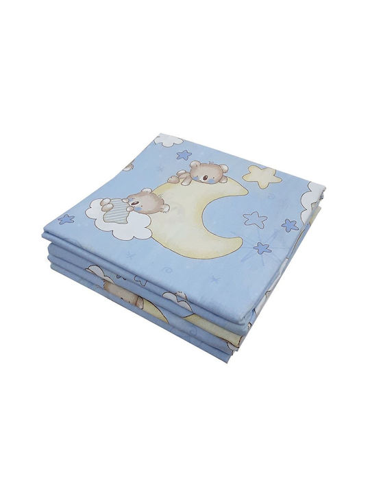 Beboulino Baby Duvet Cover Bear Stars Blue 110x150cm