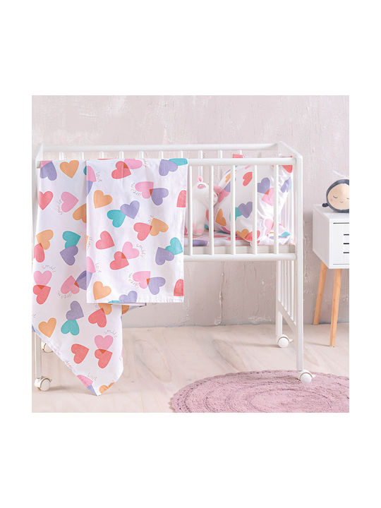 Rythmos Baby Bettbezug Set mit Kissenbezug Zoey Multi 110x160cm.