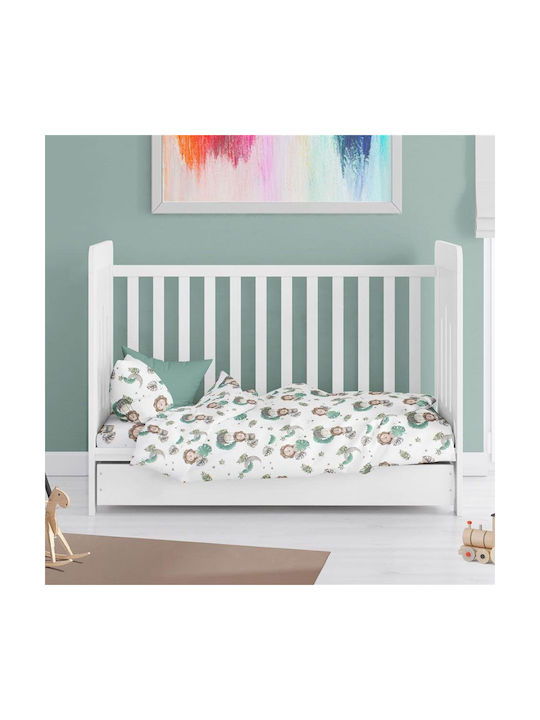 Dimcol Baby Duvet Cover Bebe Green 120x160cm