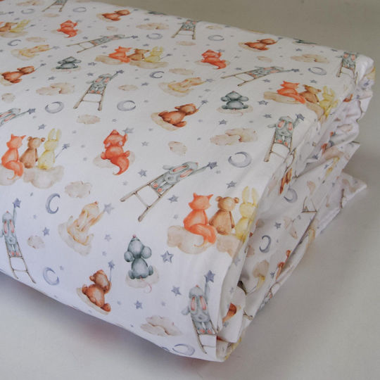 Decocraft Baby Bettbezug Νight Sky Weiß 110x140cm.