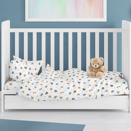 Dimcol Βρεφική Παπλωματοθήκη Bebe White 120x160εκ. Dimcol Βρεφική Παπλωματοθήκη Bebe White 120x160εκ.