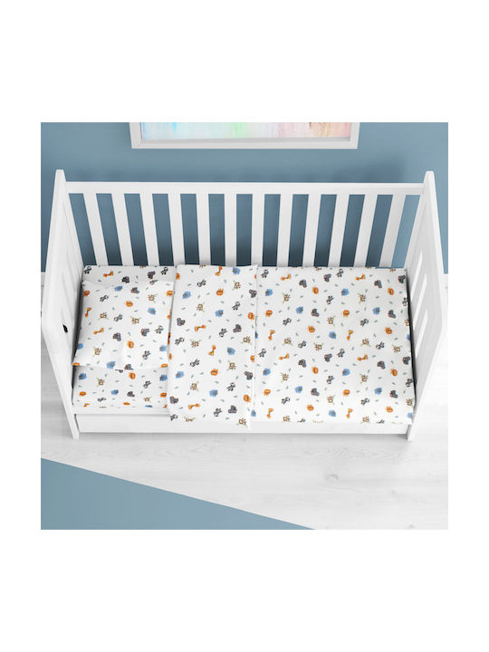 Dimcol Baby Duvet Cover Bebe White 120x160cm